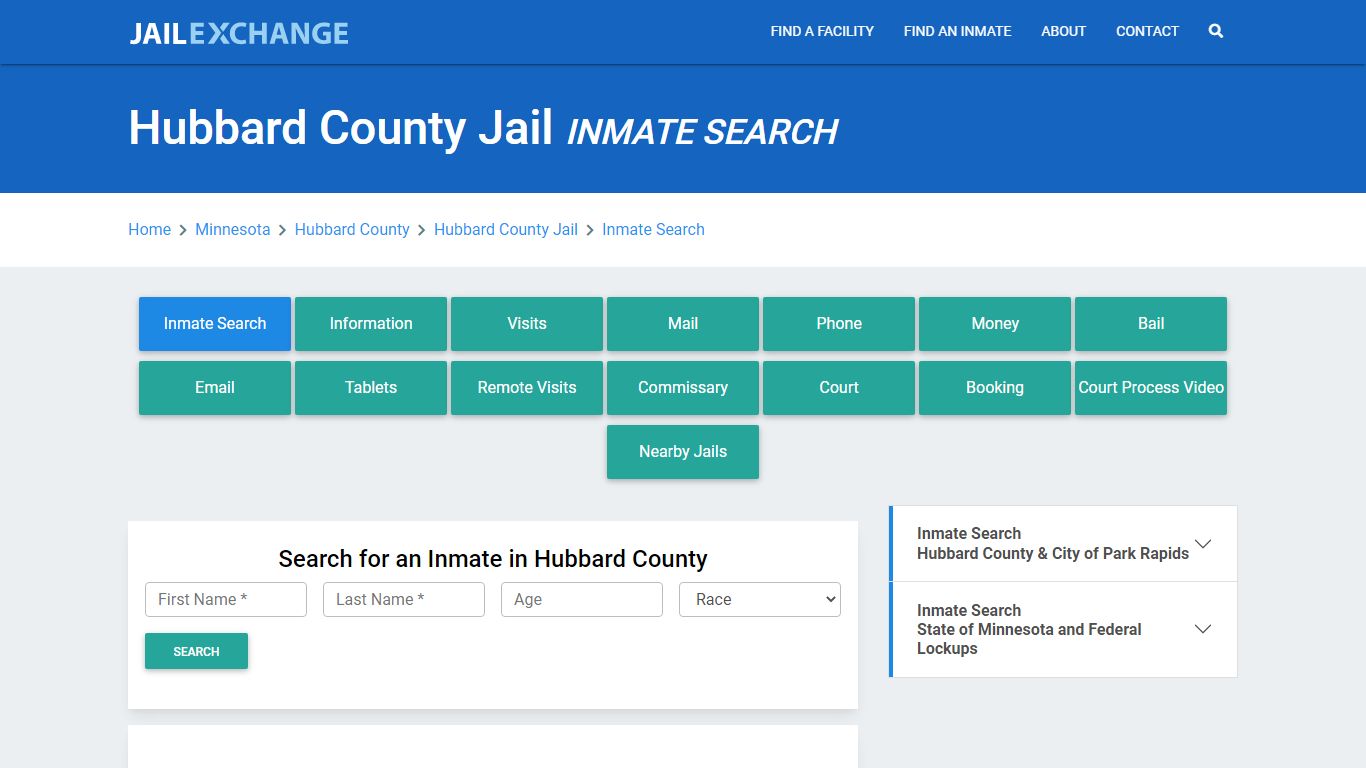 Hubbard County Jail, MN Inmate Search: Roster & Mugshots